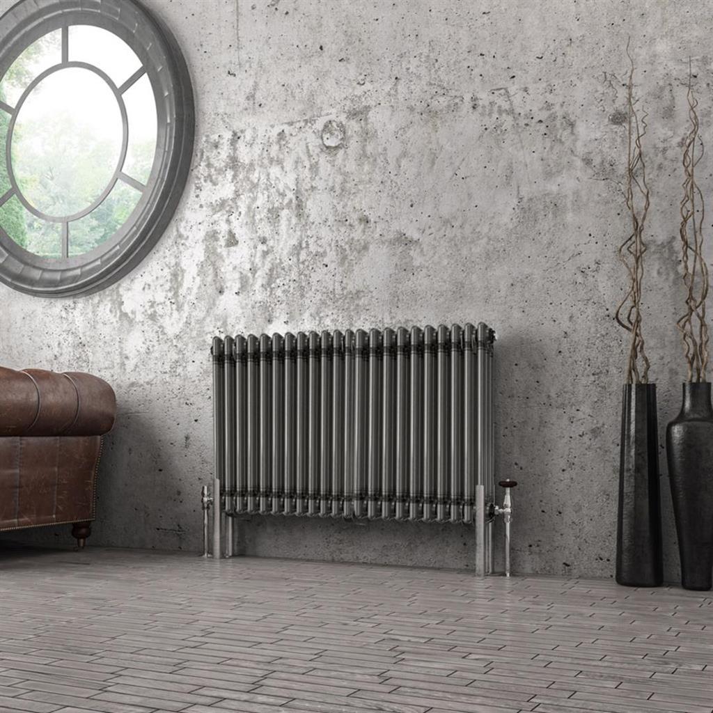 Imperia 3 Column Radiator 600 x 1010mm Bare Metal