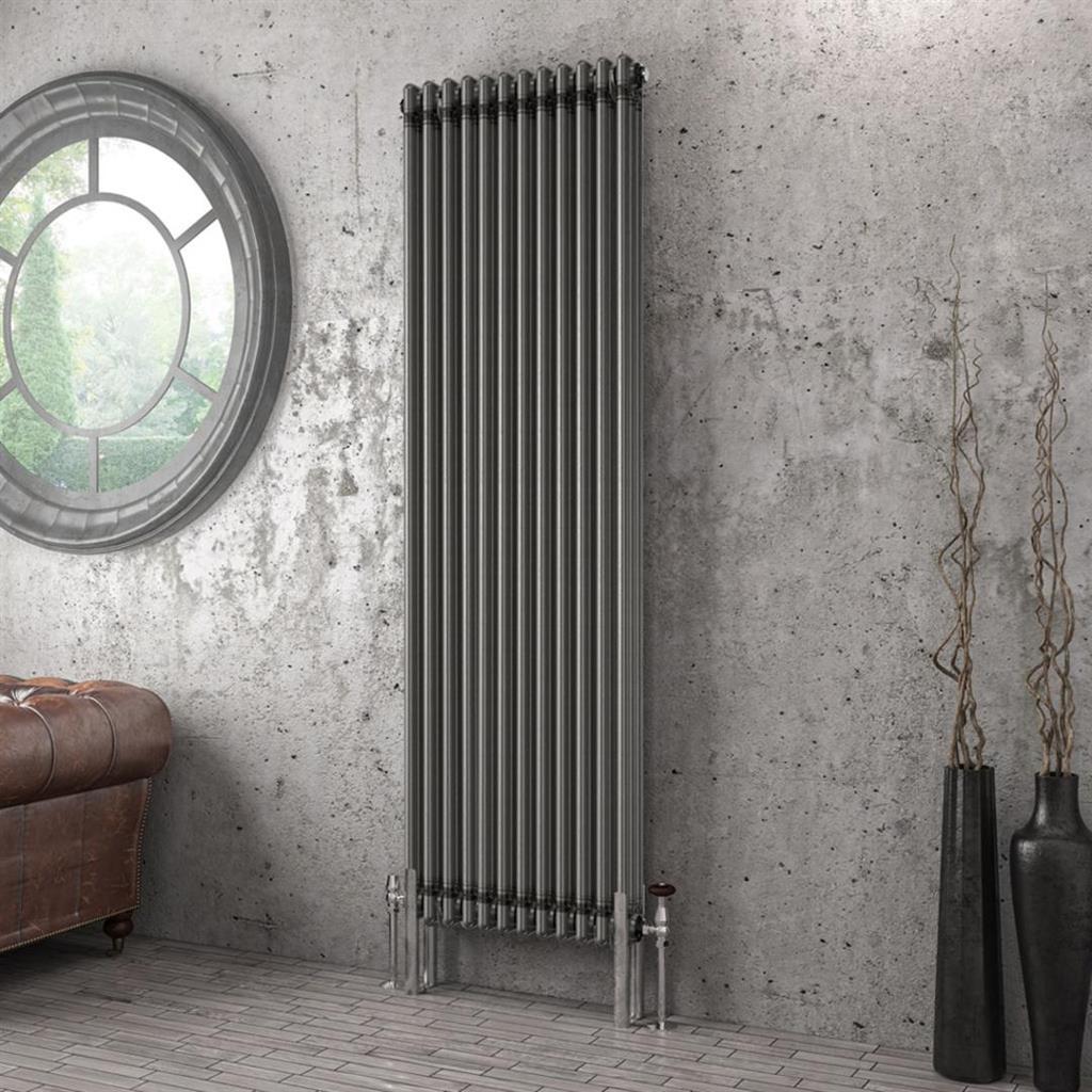 Imperia 3 Column Radiator 1800 x 560mm Bare Metal
