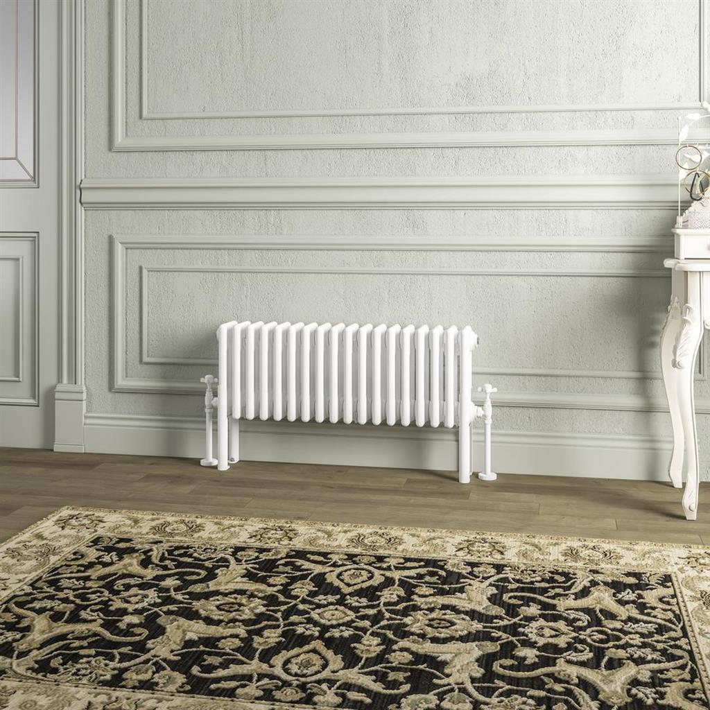 Imperia 4 Column Radiator 300 x 830mm Gloss White