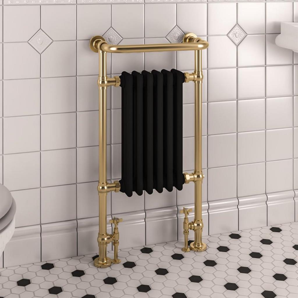 Isbourne 940 x 507 Brushed Brass / Matt Black