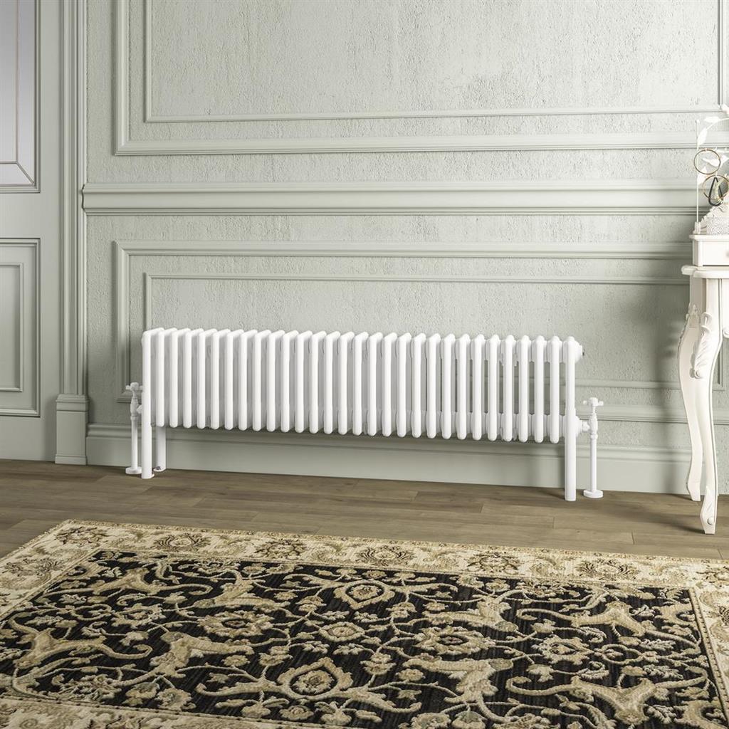 Imperia 4 Column Radiator 300 x 1370mm Gloss White