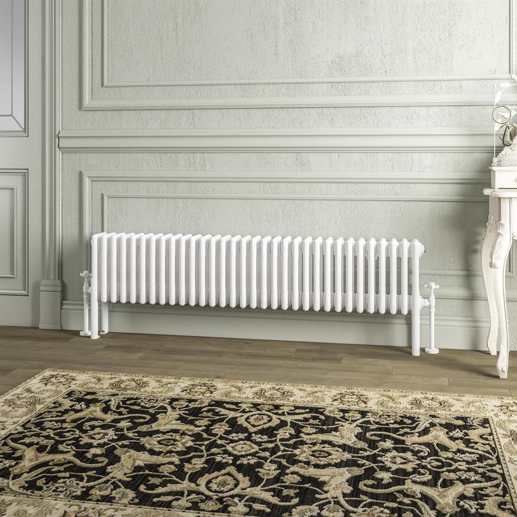 Imperia 4 Column Radiator 300 x 1460mm Gloss White