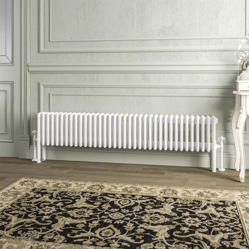 Imperia 4 Column Radiator 300 x 1640mm Gloss White
