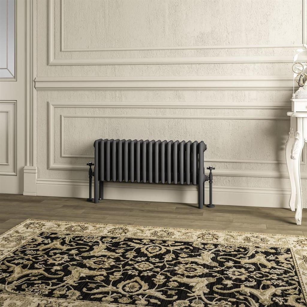 Imperia 4 Column Radiator 300 x 830mm Matt Anthracite