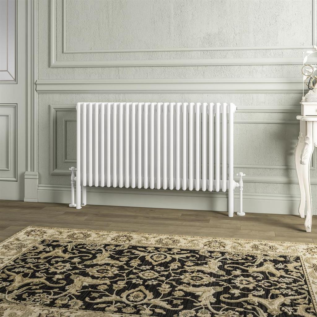 Imperia 4 Column Radiator 600 x 1145mm Gloss White