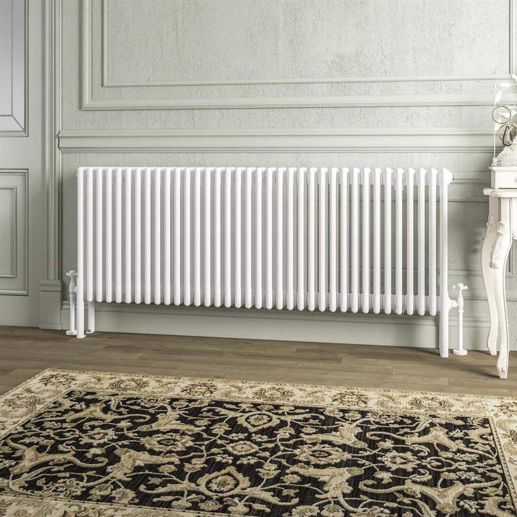 Imperia 4 Column Radiator 600 x 1640mm Gloss White