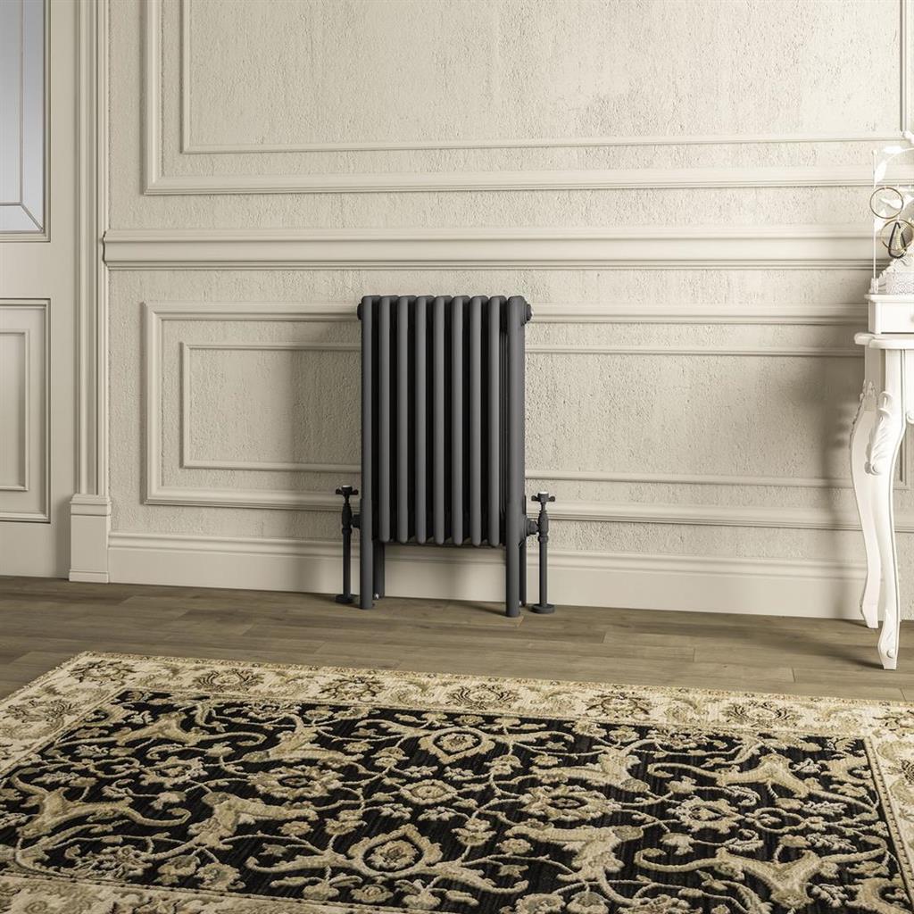 Imperia 4 Column Radiator 600 x 425mm Matt Anthracite