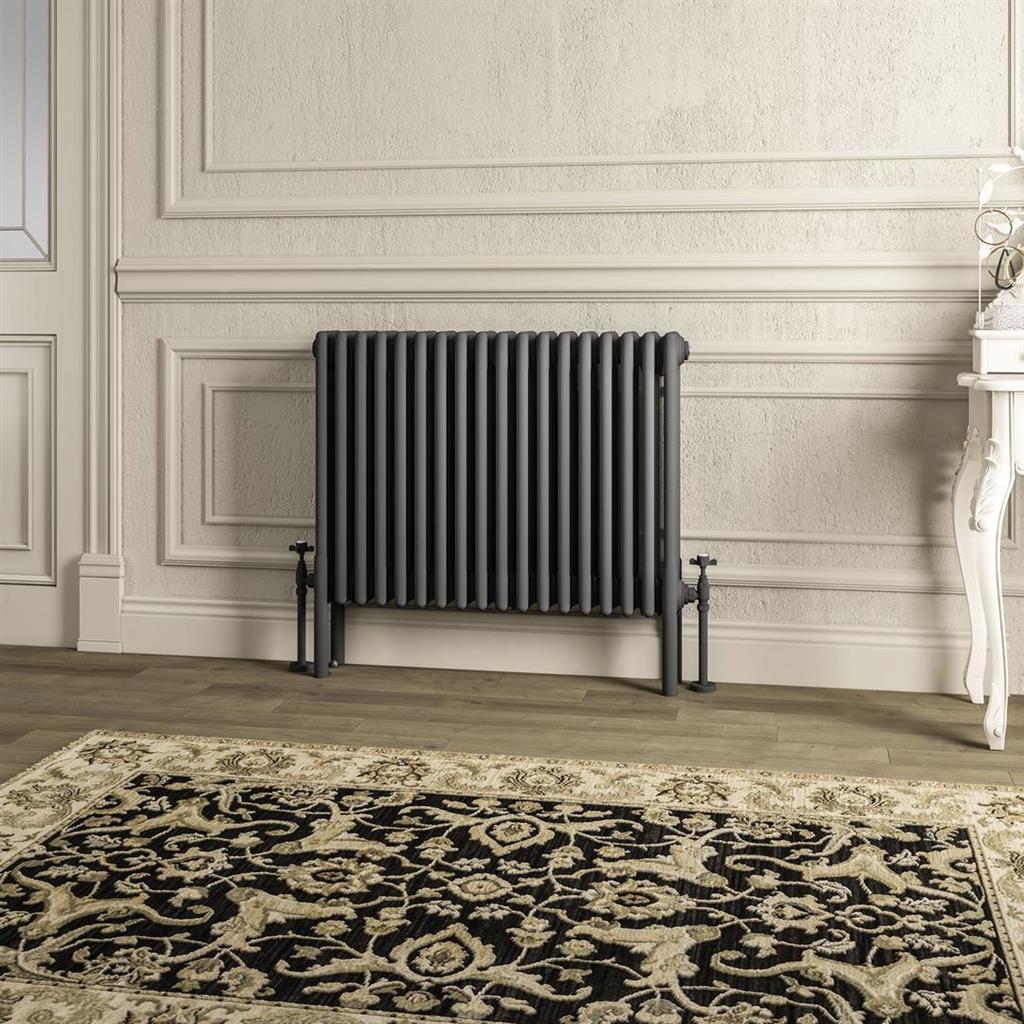 Imperia 4 Column Radiator 600 x 830mm Matt Anthracite