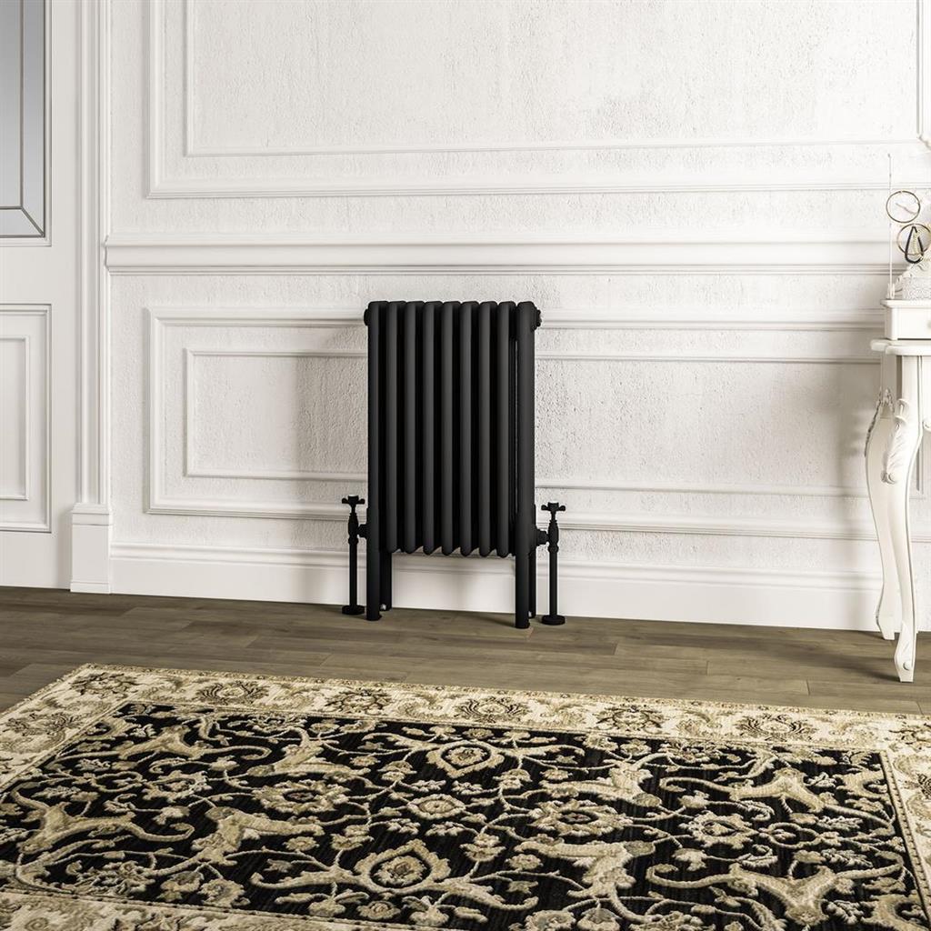Imperia 4 Column Radiator 600 x 425mm Matt Black