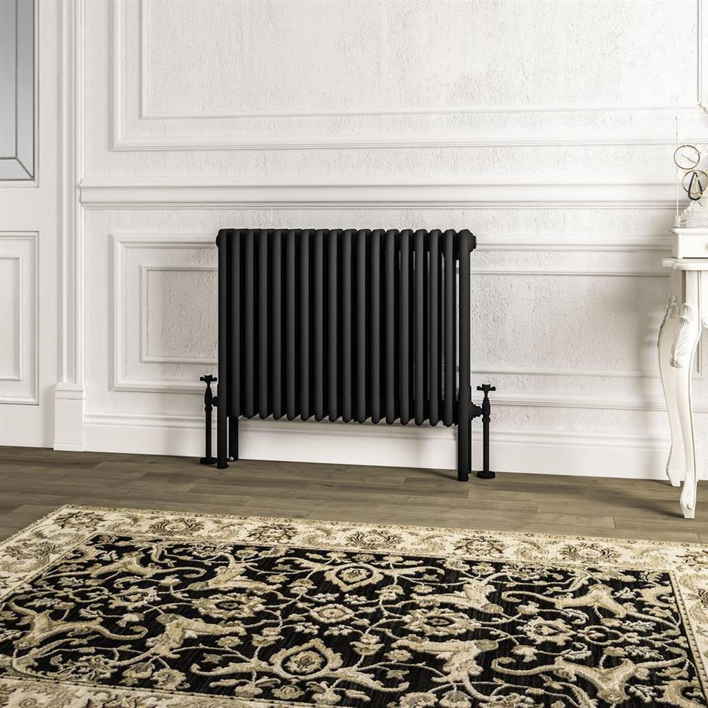 Imperia 4 Column Radiator 600 x 830mm Matt Black