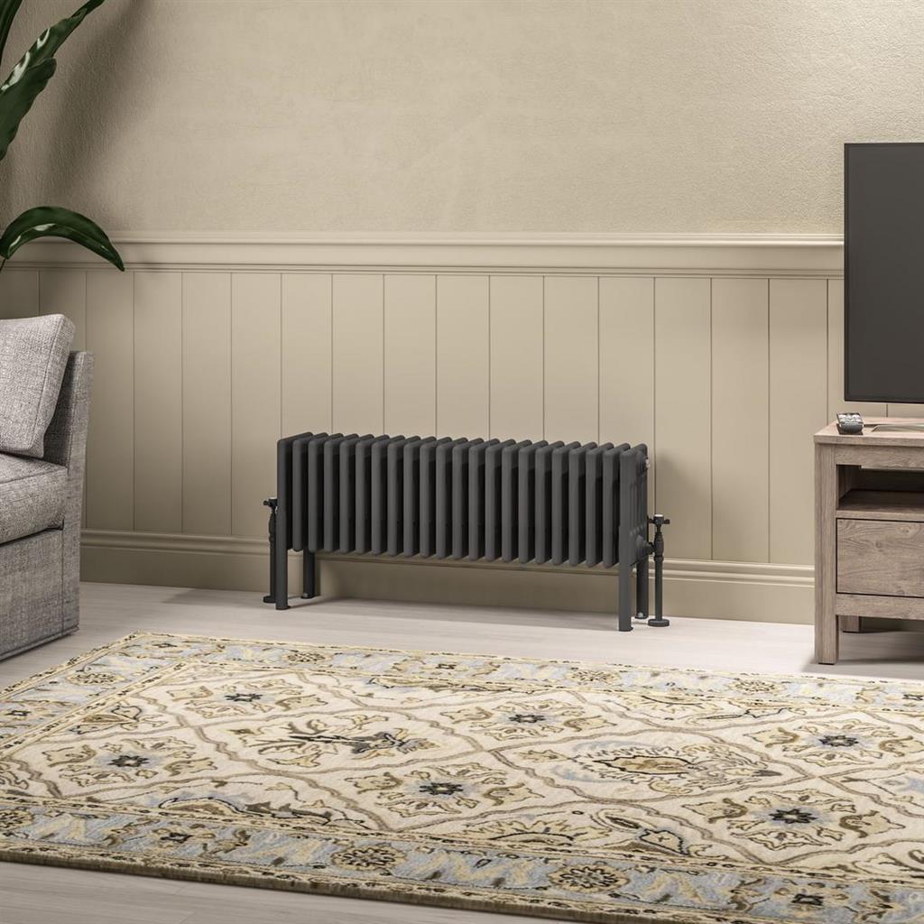 Imperia 6 Column Radiator 300 x 1010mm Matt Anthracite