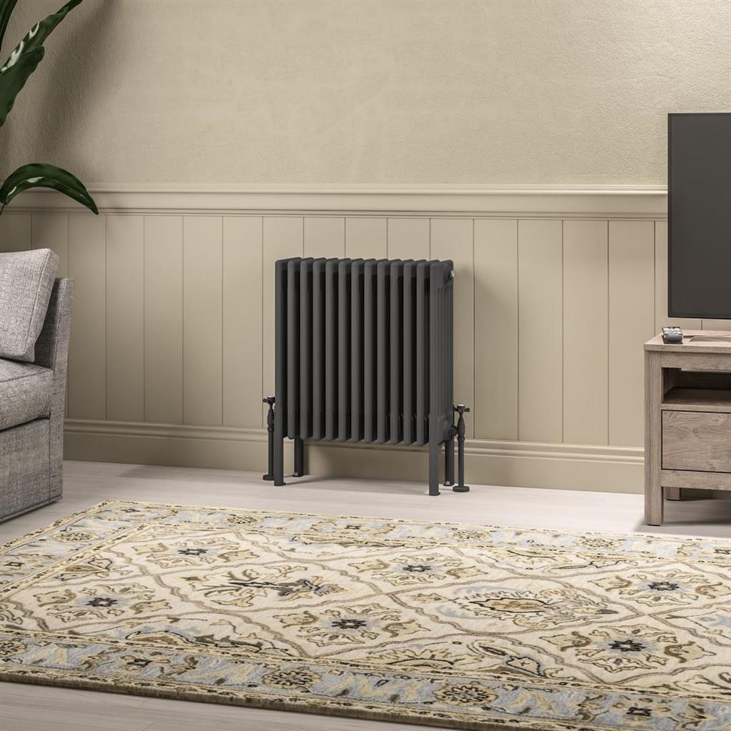 Imperia 6 Column Radiator 600 x 605mm Matt Anthracite
