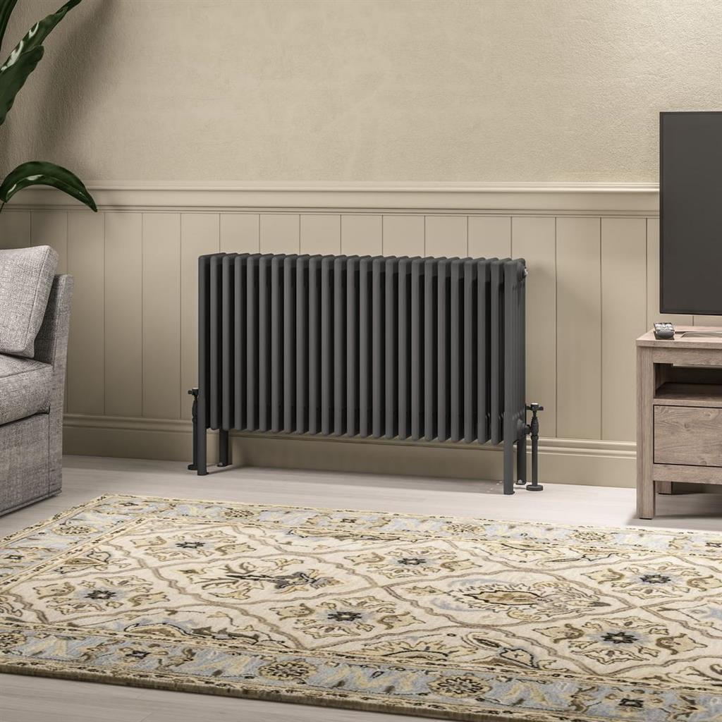 Imperia 6 Column Radiator 600 x 1145mm Matt Anthracite