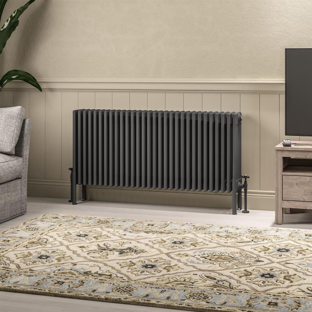 Imperia 6 Column Radiator 600 x 1370mm Matt Anthracite