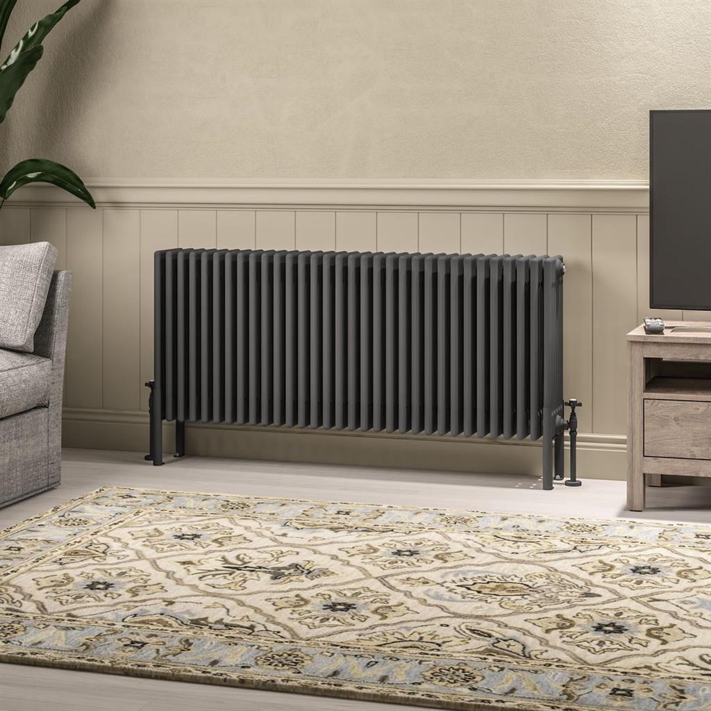 Imperia 6 Column Radiator 600 x 1460mm Matt Anthracite