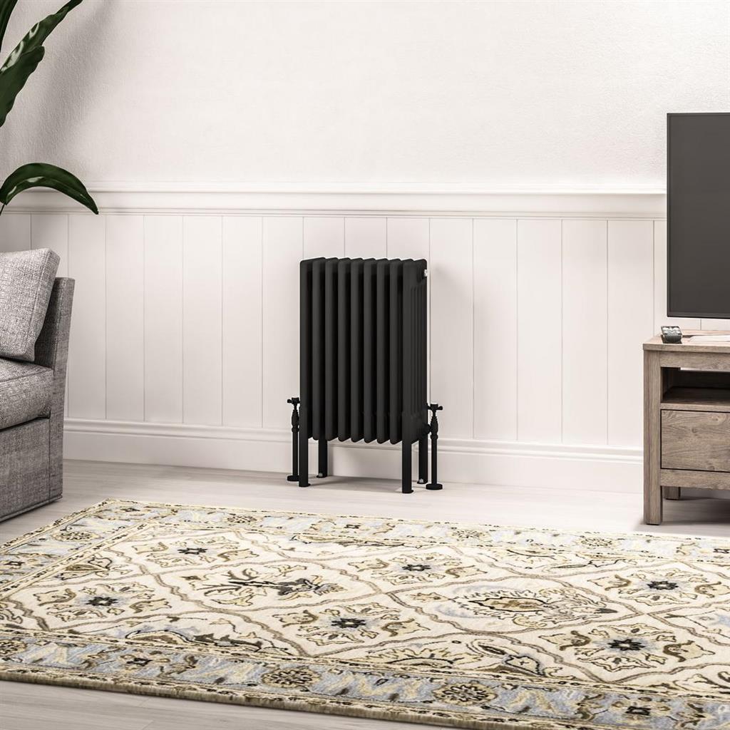 Imperia 6 Column Radiator 600 x 425mm Matt Black