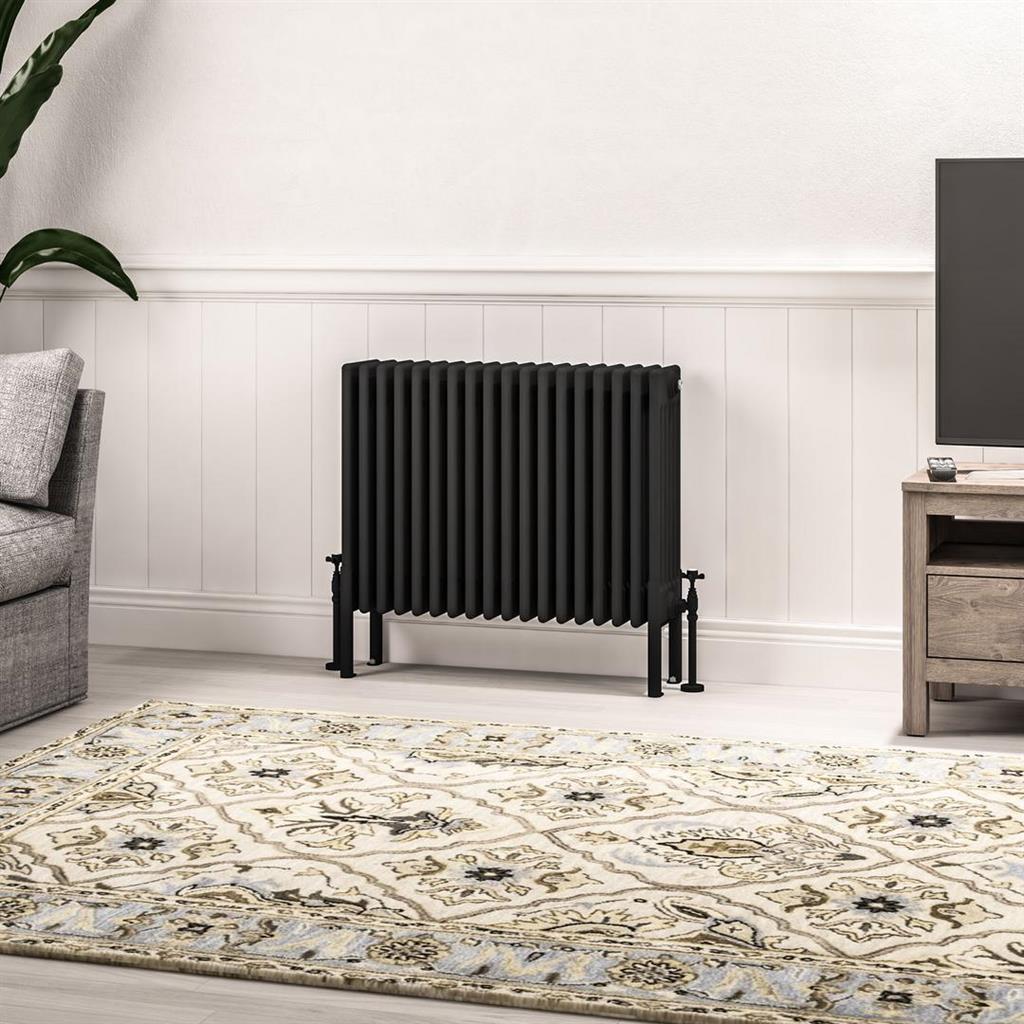 Imperia 6 Column Radiator 600 x 830mm Matt Black