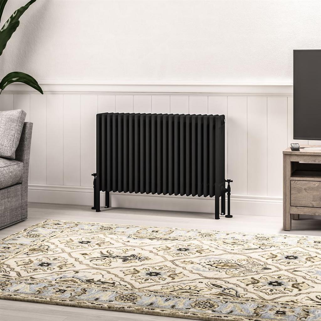 Imperia 6 Column Radiator 600 x 1010mm Matt Black