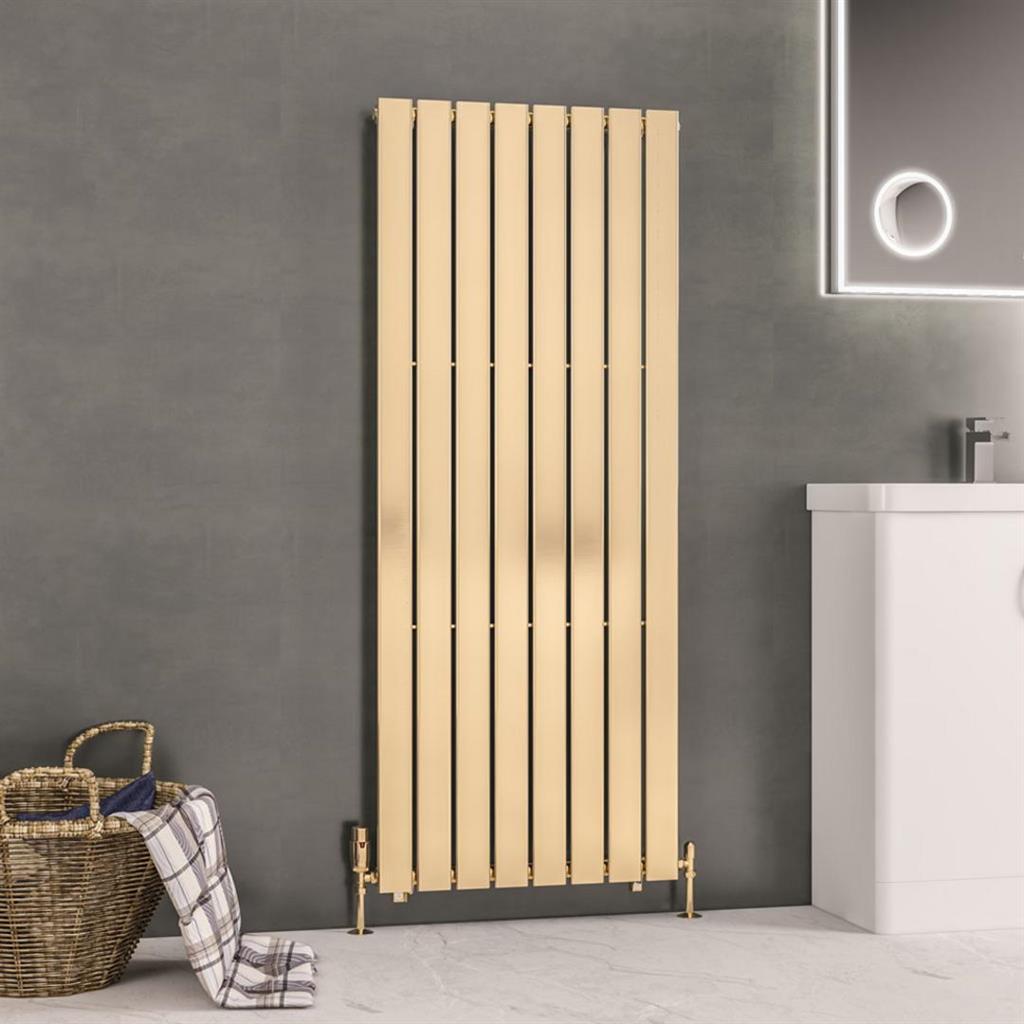 Warrington 1500 x 604 Radiator Type10 Brushed Brass