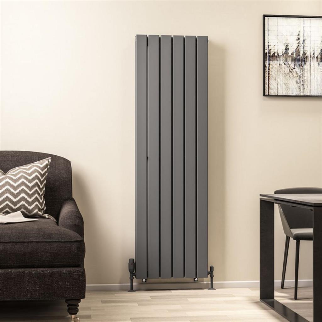 Warrington 1500 x 456 Radiator Type20 Matt Anthracite