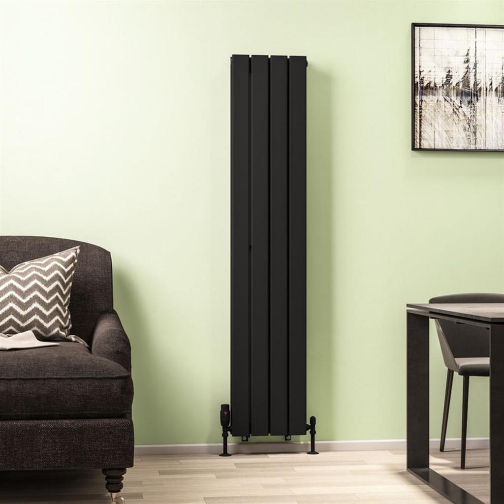 Warrington 1500 x 304 Radiator Type20 Matt Black