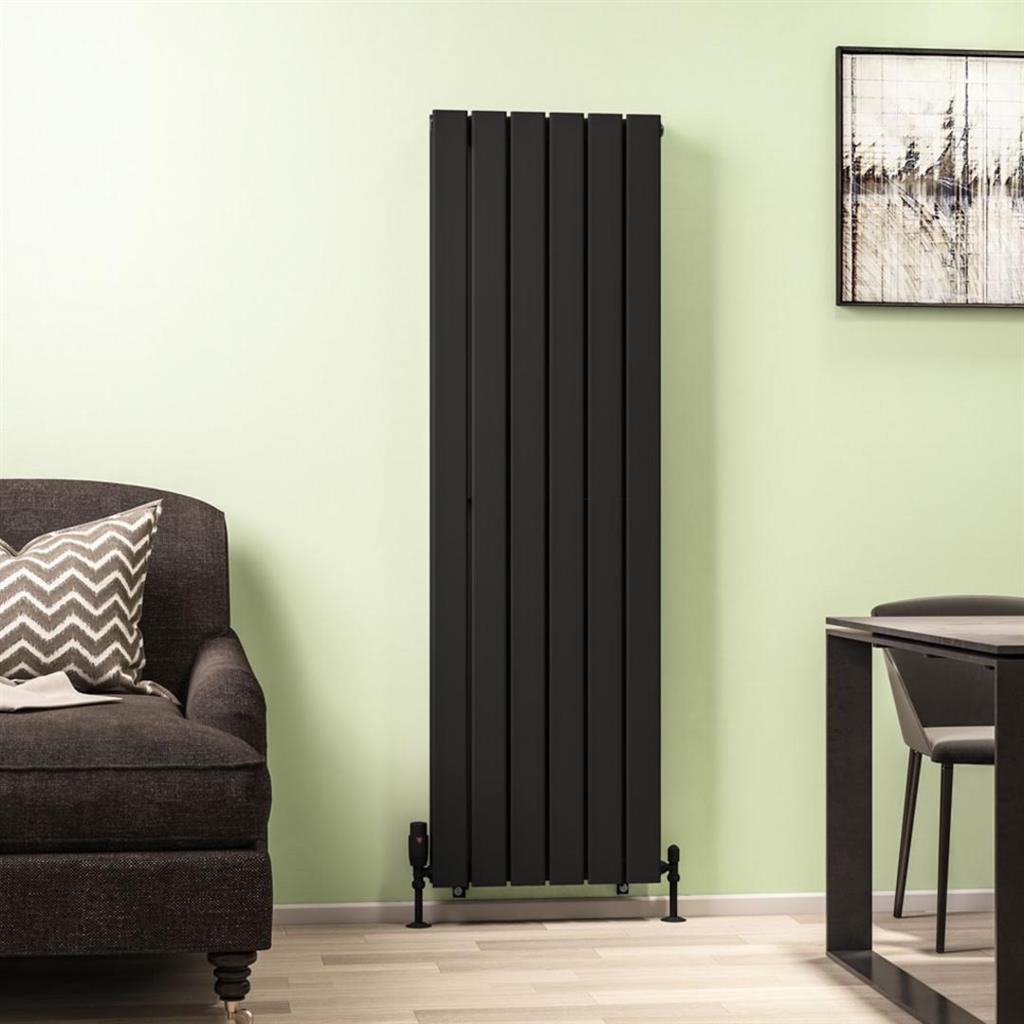 Warrington 1500 x 456 Radiator Type20 Matt Black