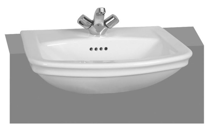 Serenada Semi Recessed Washbasin 56cm