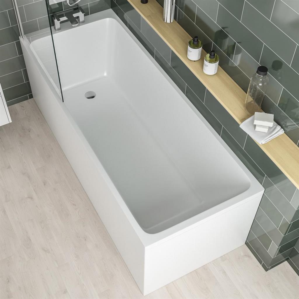 Malin Single Ended (SE) 1750 x 750 x 440mm 5mm Bath - White