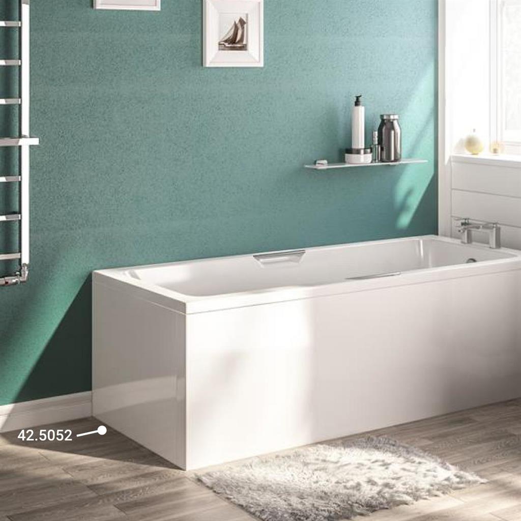 Portland Low Level End Panel 5mm 700x430mm - White