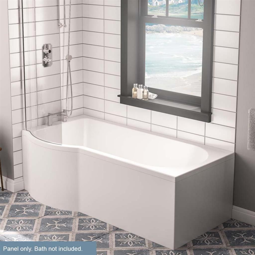 Portland P -Shape 1700 front panel 5mm 1700x560mm - White