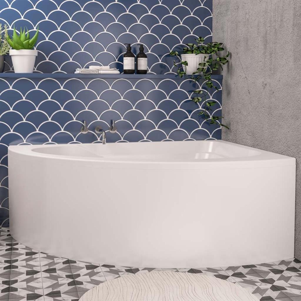 Lundy off set corner bath panel