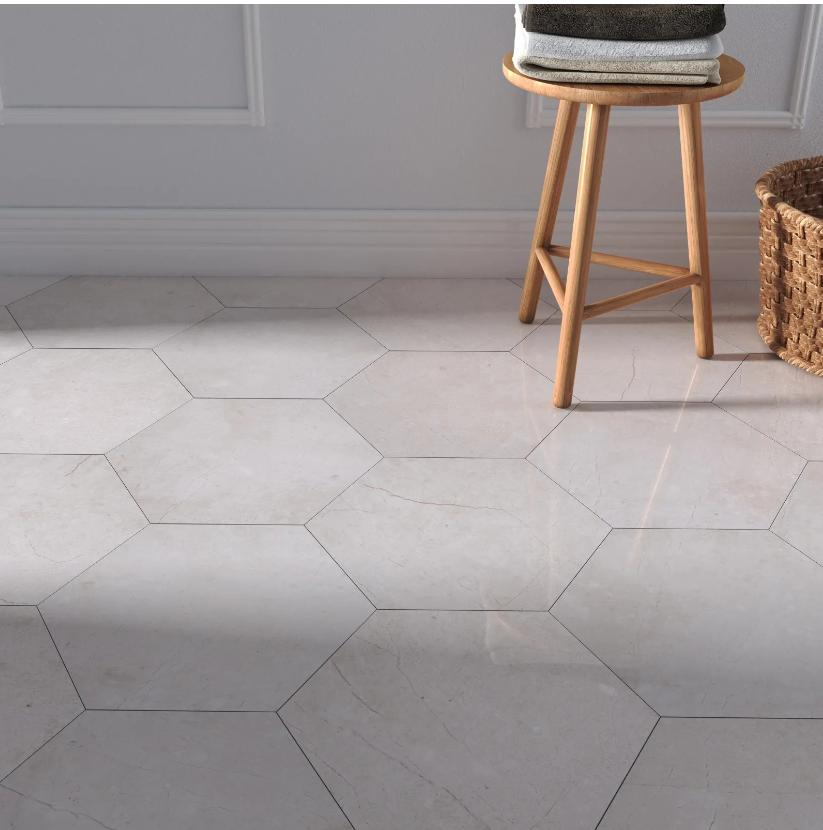 Crema Marfil Chevron Polished 150x610mm- Price per m2