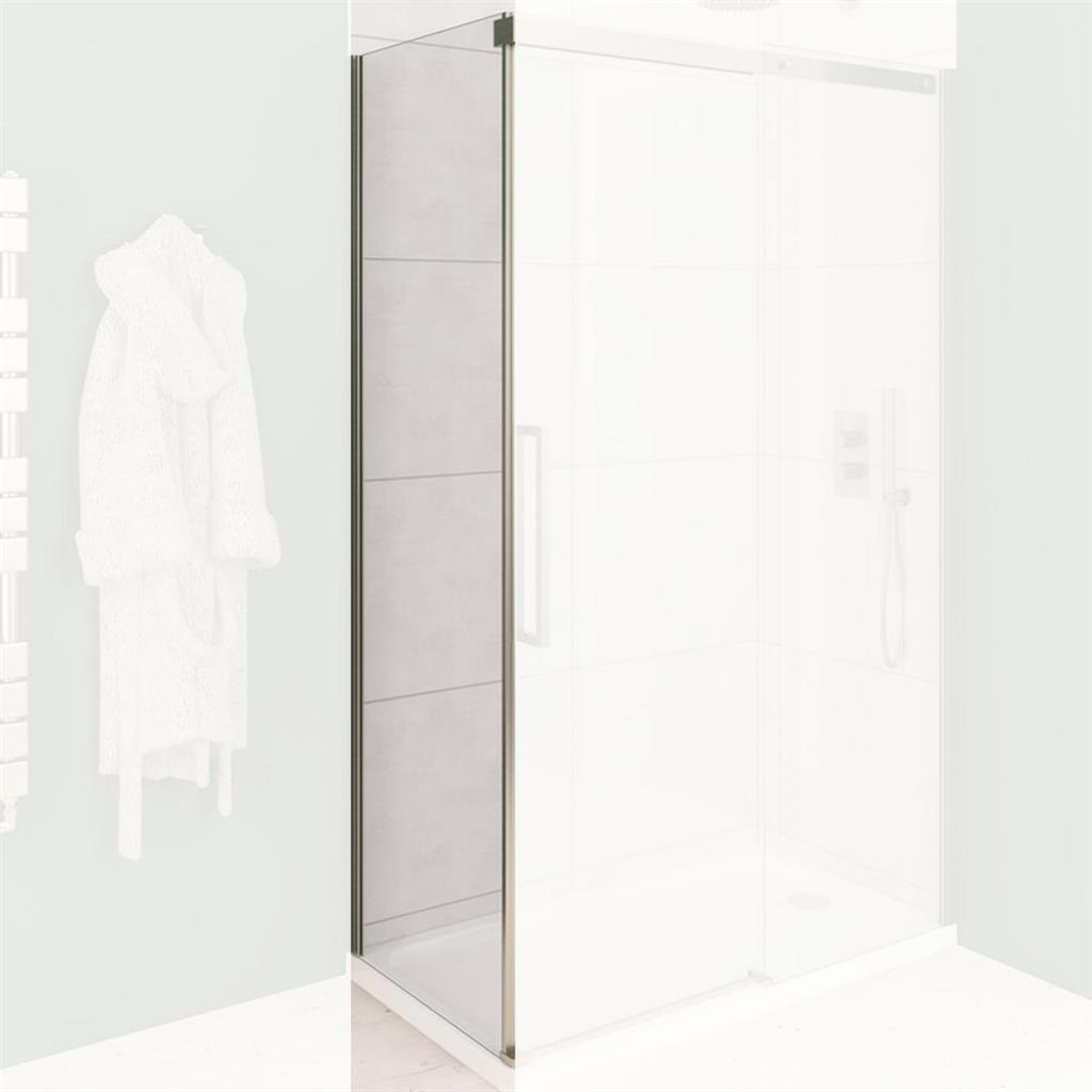 Corniche 2000 8mm 2000mm x 760mm Side Panel - Brushed Brass
