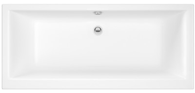 Trojan Elite Edge 1800 x 800mm Double Ended Bath - White