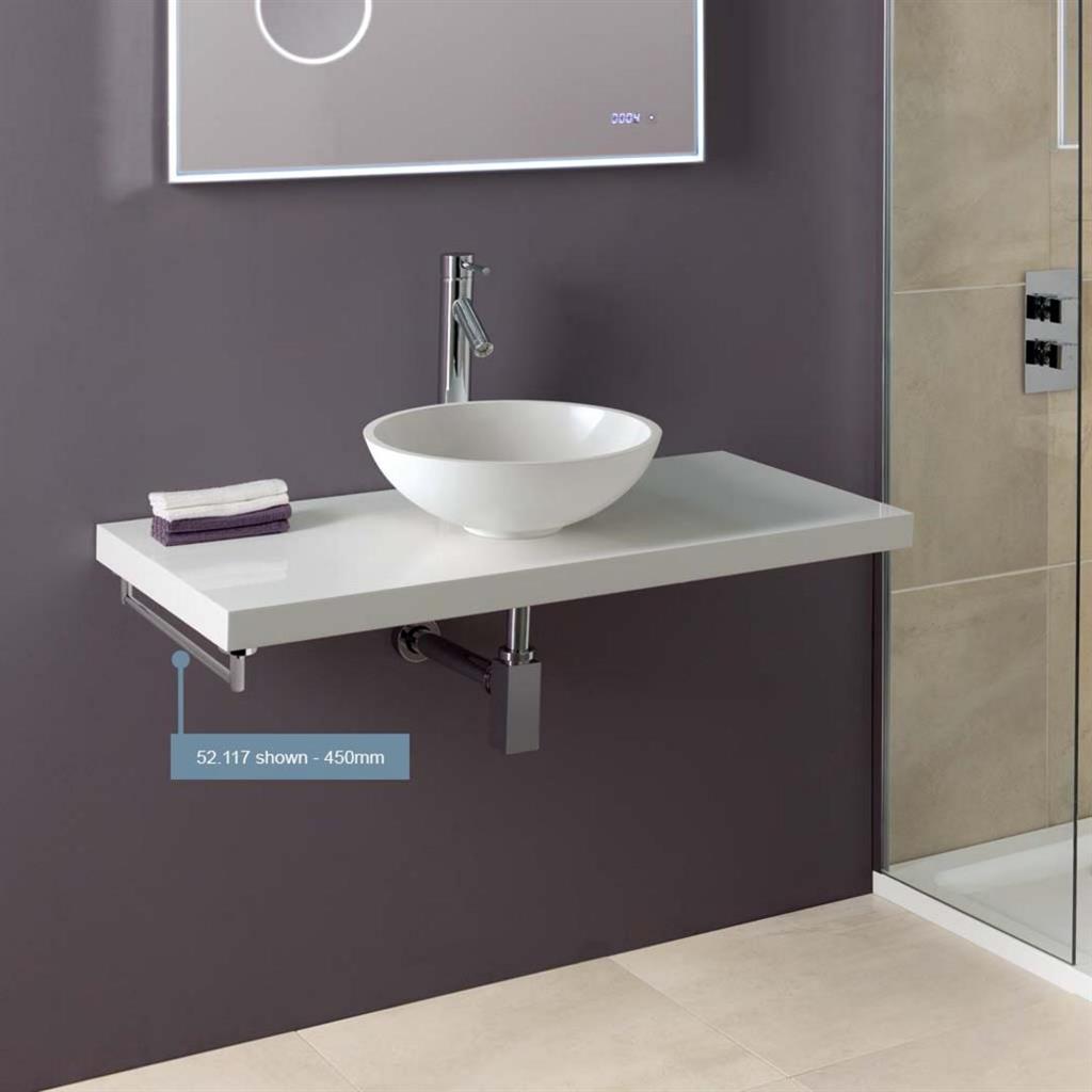 Seville 994mm Single Towel Rail - Chrome
