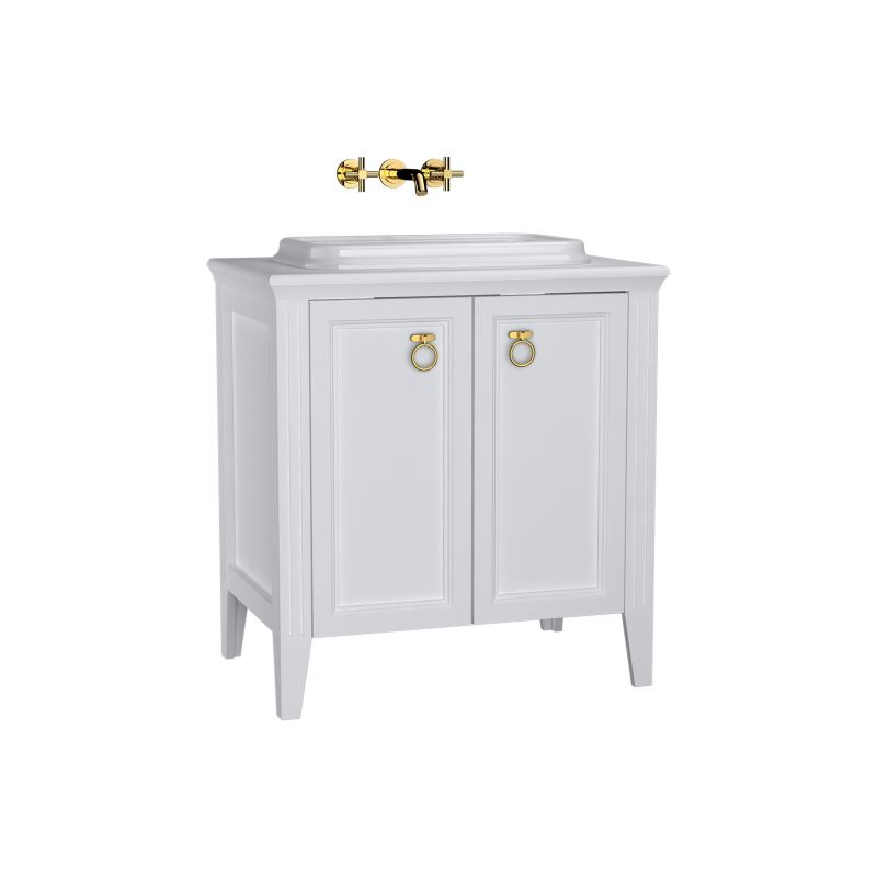 VitrA Valarte Washbasin Unit; 80 cm; with doors and countertop washbasin