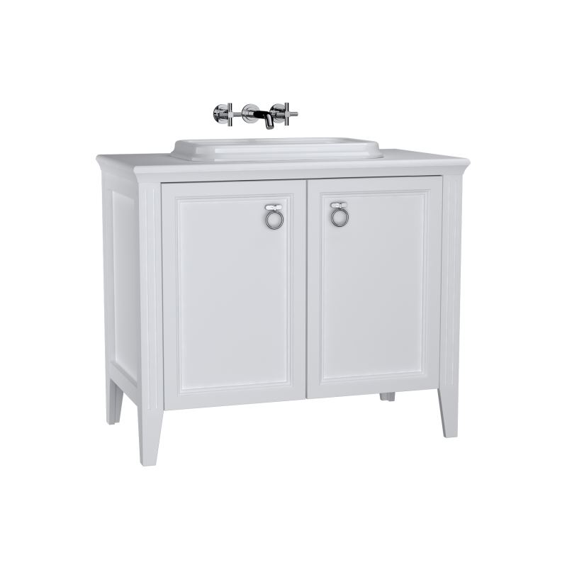 VitrA Valarte Washbasin Unit; 100 cm; with doors and countertop washbasin