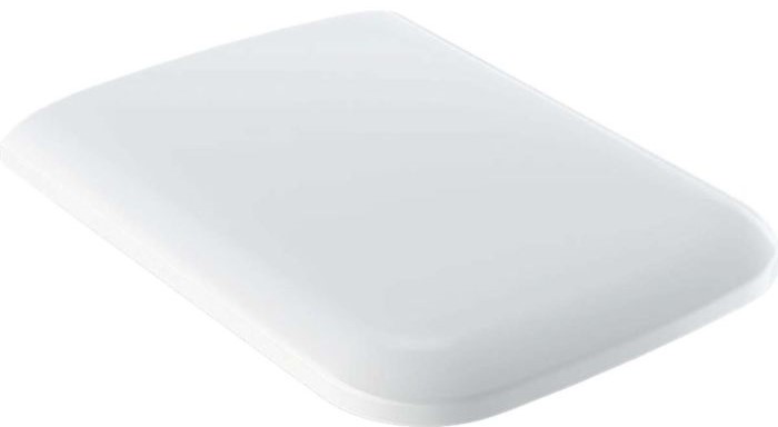 Geberit Icon Square Soft Close Seat And Cover With Quick Release; Top Fix Hinge
