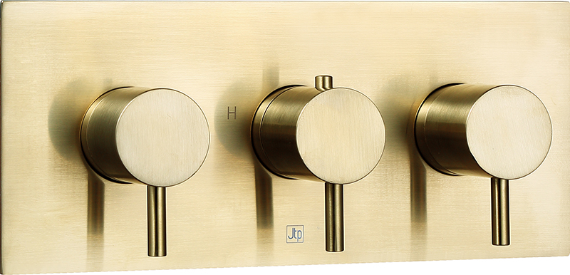 VOS Thermostatic Concealed 3 Outlet Shower Valve, Horizontal 23692ABBR