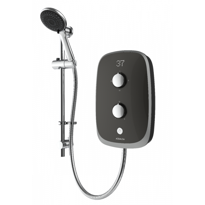 eVOLVE grey/satin silver 9.5kW Electric Shower
