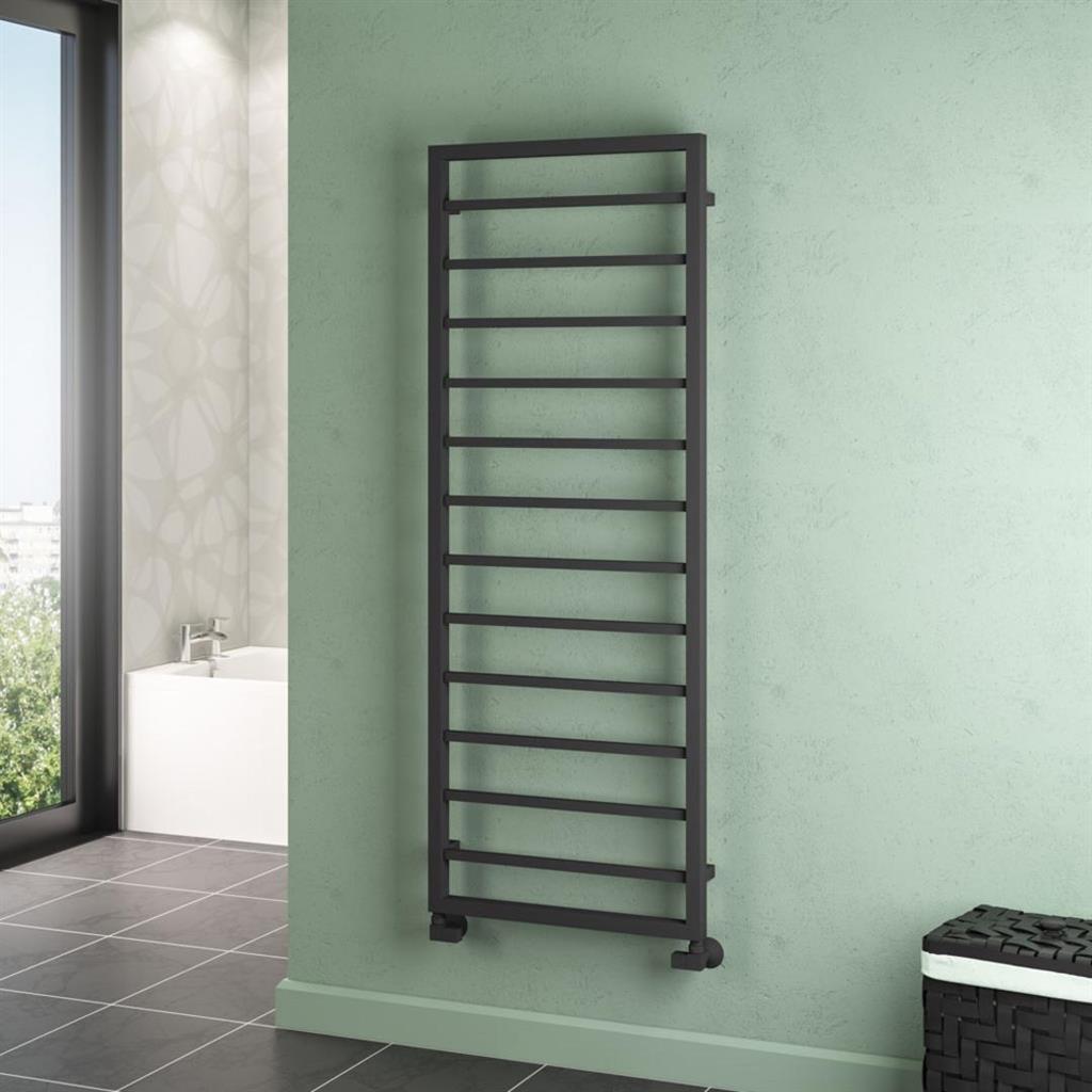 Ryton 1600 x 600mm. Towel Rail Matt Anthracite