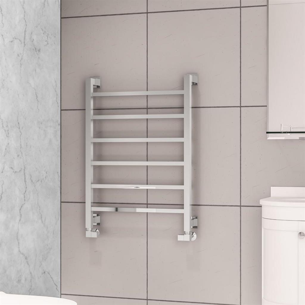 Loxley 800 x 600mm. Towel Rail Chrome