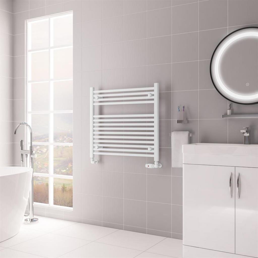 Biava Multirail HV Straight 688 x 750mm Gloss White