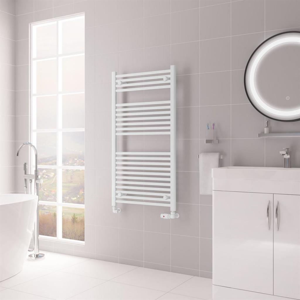 Biava Multirail HV Straight 1118 x 600mm Gloss White