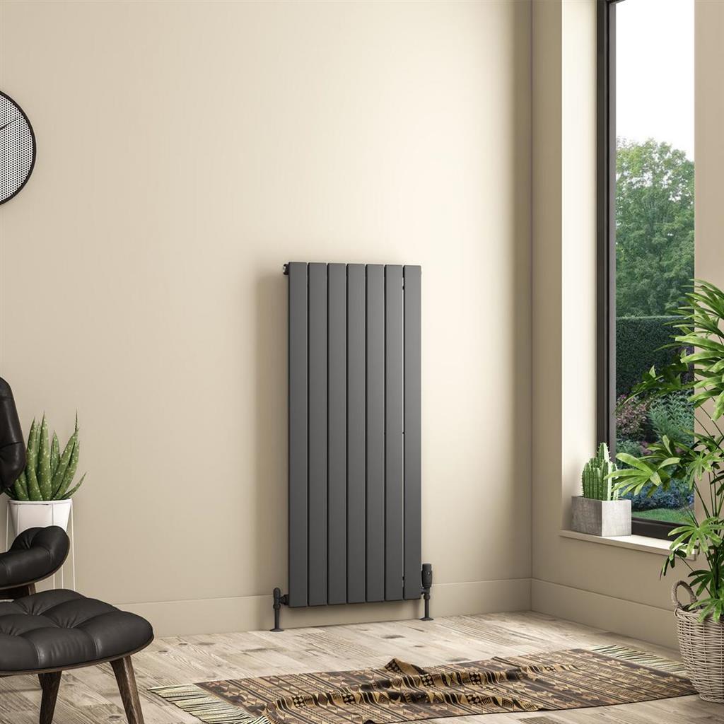 Addington II Radiator 1200 x 522 Type10 Matt Anthracite