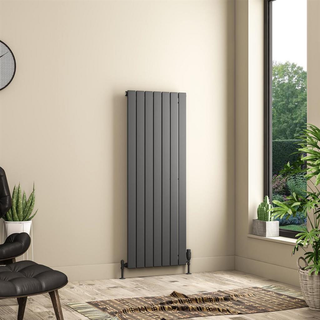 Addington II Radiator 1400 x 522 Type10 Matt Anthracite