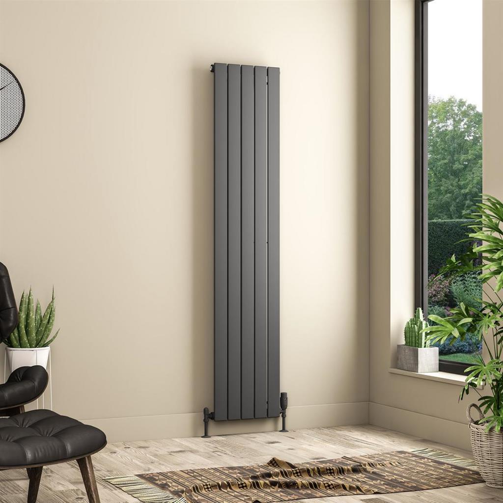 Addington II Radiator 1800 x 374 Type10 Matt Anthracite