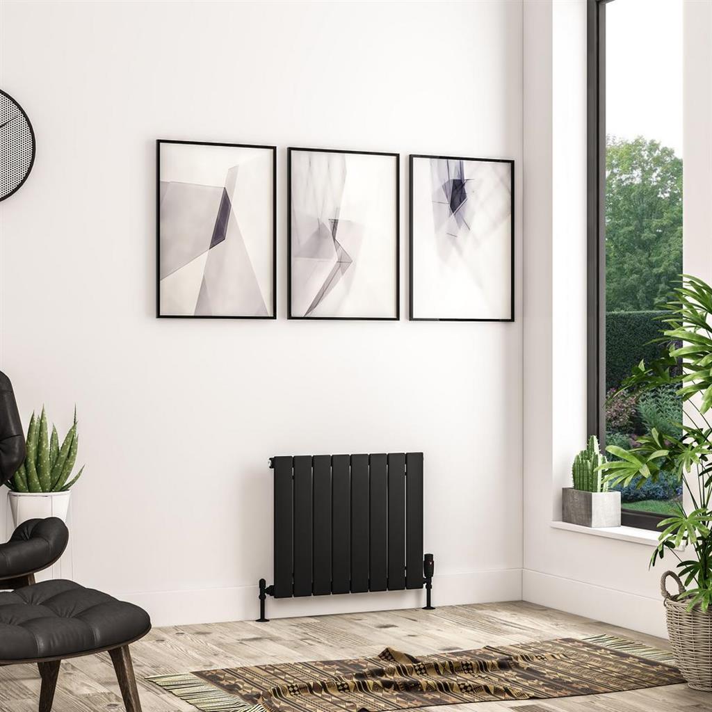 Addington II Radiator 500 x 596 Type10 Matt Black