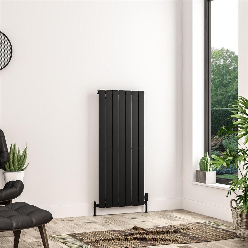 Addington II Radiator 1200 x 522 Type10 Matt Black