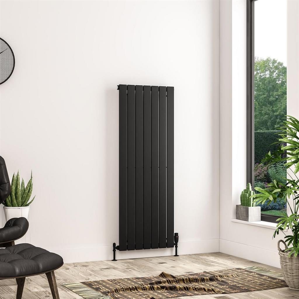 Addington II Radiator 1400 x 522 Type10 Matt Black